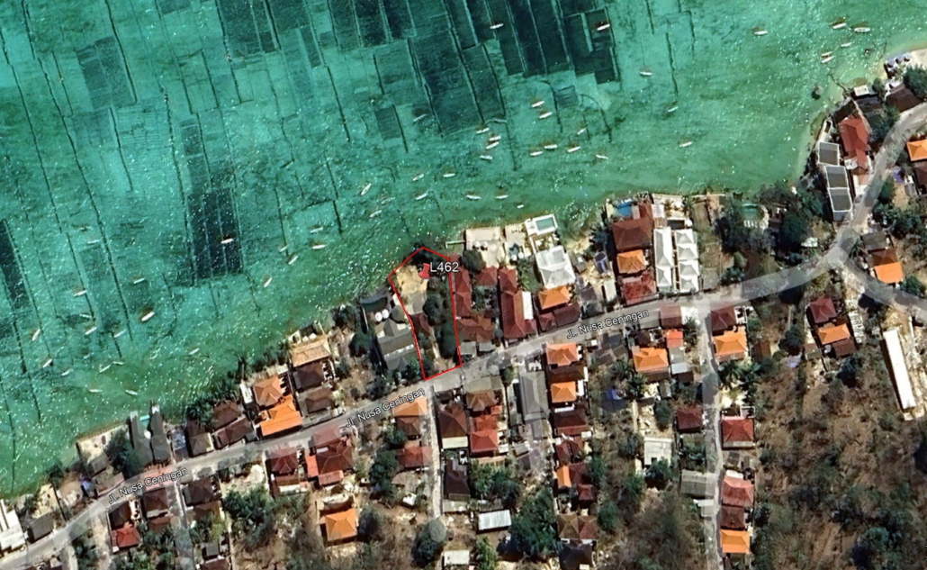 L462 7.36 Are of Leased Land on the Lagoon in Ceningan